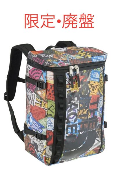 希少入手困難 ステッカープリント ノースフェイス ヒューズボックス 30L THE NORTH FACE NM81630