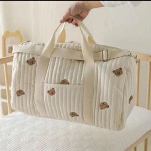 最安値! くま 刺繍 バッグ 新品 ボストン マザーズバッグ