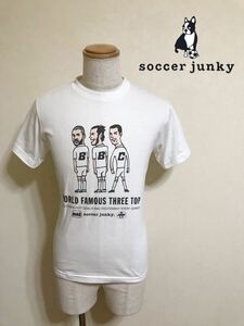 SOCCER JUNKY サッカージャンキー Tシャツ トップス クリスチャーノロナウド ホワイト サイズS 半袖 白