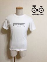 KINASHI CYCLE SOSHIGAYA JAPAN No.2 木梨サイクル ボックスロゴ Tシャツ 白 トップス サイズS 半袖 トップス 自転車 ホワイト_画像1