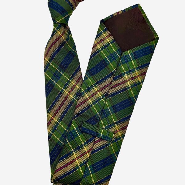 【極美品】BURBERRY バーバリー ネクタイ チェックストライプ シルク カジュアル ビジネス