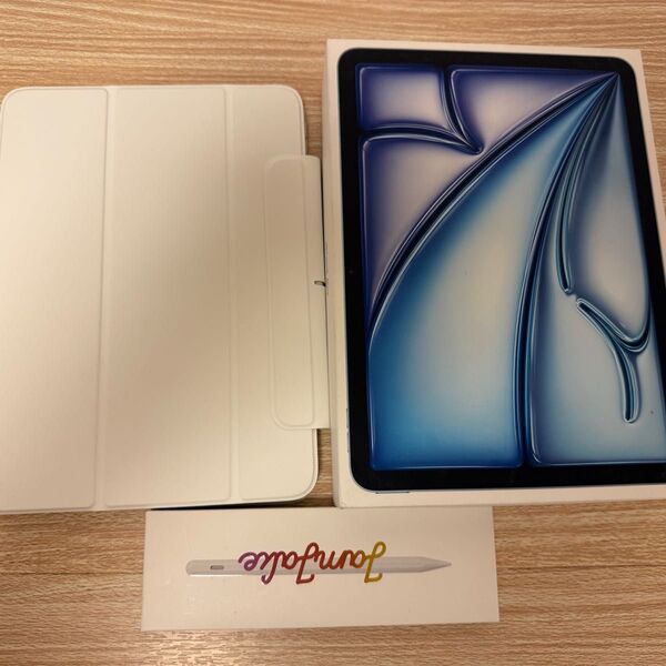 Apple iPad Air(M2)128GBブルー11インチWi-Fiモデル2024年版+オマケ多数