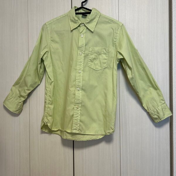 GAP KIDS 長袖シャツ 黄緑 グリーン 140