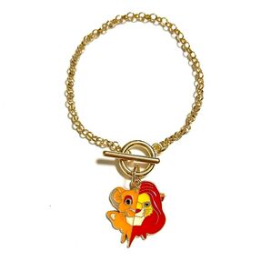 ライオンキング ブレスレット シンバ ムファサ ゴールド アクセサリー ディズニー キャラクター