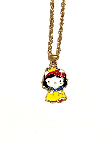 キティちゃん ハローキティ 白雪姫 コラボ サンリオ ディズニー ネックレス アクセサリー
