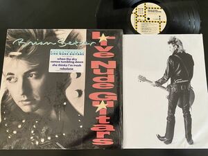 BRIAN SETZER US Original LP LIVE NUDE GUITARS .. ロカビリー ブライアンセッツァー