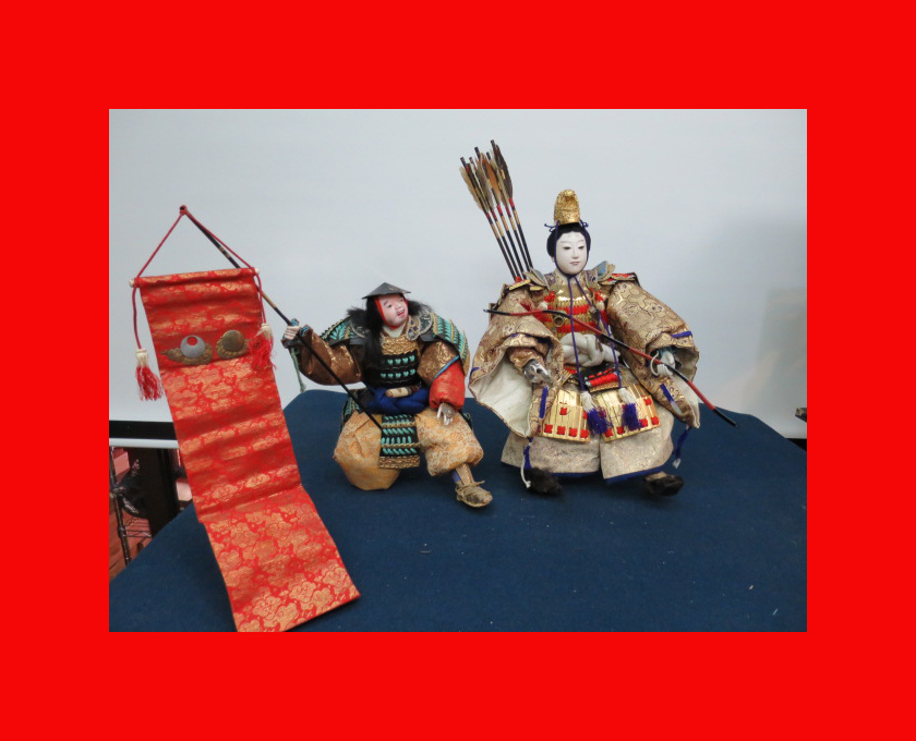 Dettagli dell'articolo 彩絵貫入釉 初陣大将 薬師窯 光堂作 共箱付 五