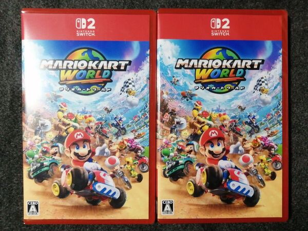 Nintendo Switch2 マリオカートワールド ニンテンドースイッチ2 任天堂 パッケージ版 新品未開封 2本セット
