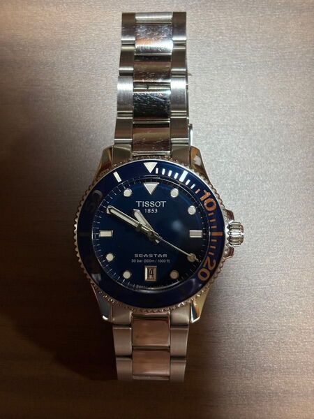 TISSOT (ティソ)シースター 1000 クォーツ 36MMT120.210.11.041.00文字盤:ブルー
