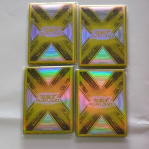 遊戯王 ラッシュデュエルの日 公式スリーブ 金色4個セット ラッシュの日