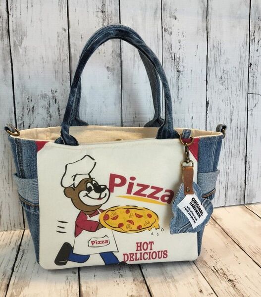 ハンドメイド バッグ デニムバッグ トートバッグ