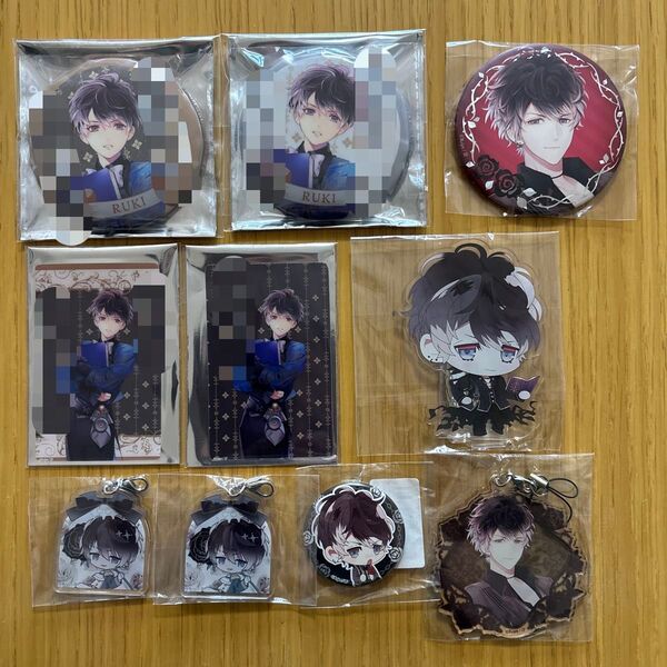 無神 ルキ DIABOLIK LOVERS Millenium Children メッセージ入りホロ缶バッジ 他