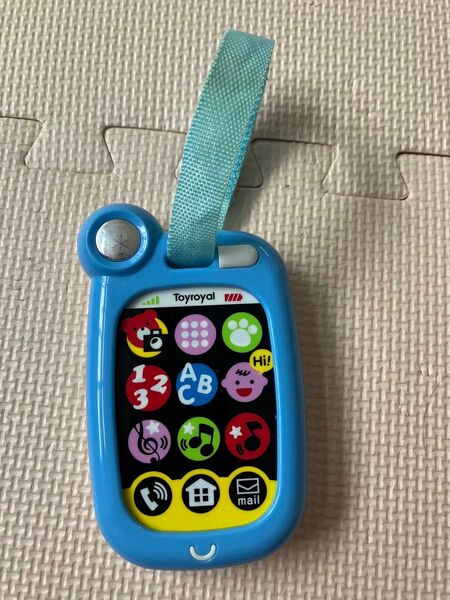 トイローヤル おでかけスマートホン ブルー 水色 toyroyal スマホ 携帯 おもちゃ