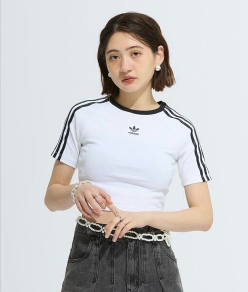 アディダス スリーストライプス 半袖 ベビーTシャツ / アディダスオリジナルス adidas Originals 白 ホワイト