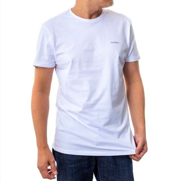 DIESEL 半袖 Tシャツ ホワイト 白 メンズ レディース ユニセックス Mサイズ