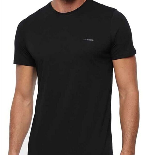 DIESEL Tシャツ 半袖 ブラック 黒 メンズ レディース ユニセックス Mサイズ