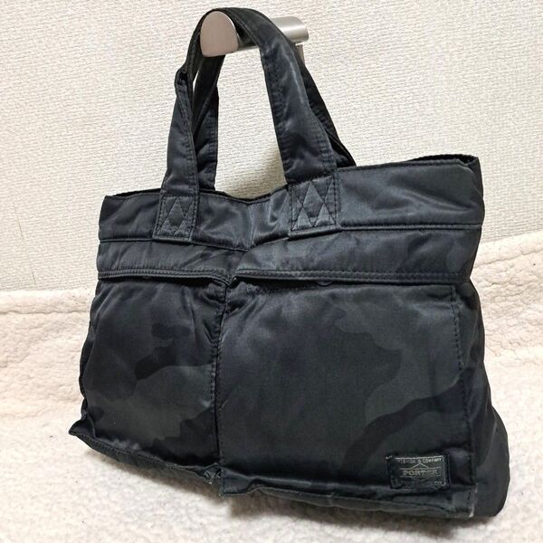 【美品】PORTER ポーター 30周年記念 タンカートートバッグ カモフラ 迷彩