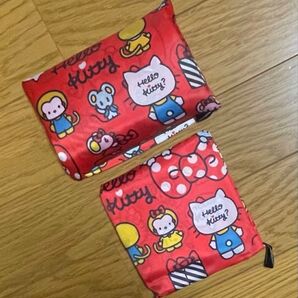 【新品未使用】ハローキティ エコバッグ 大きさ違い2種セット②