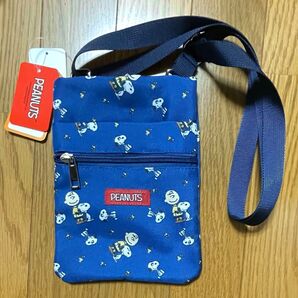 【新品未使用】スヌーピー ショルダーバッグ(ネイビー)⑤