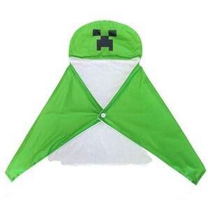 【未使用品】MINECRAFT フード付きブランケット クリーパー ヴィレッジヴァンガード