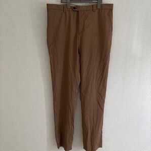 メンズ ZARA スリムフィット ブラウン スラックス