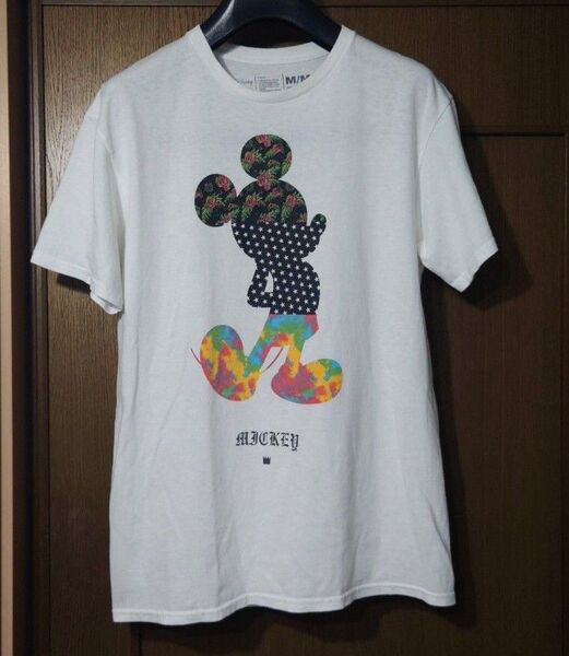 ディズニー ミッキーマウス ネフ NEFF Tシャツ 古着 白