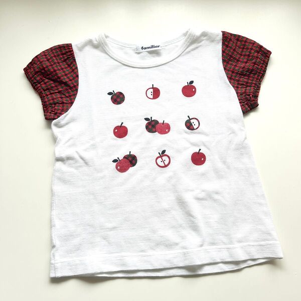 極美品!familiar ファミリア 半袖りんご Tシャツ サイズ110
