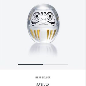 Baccarat バカラ ダルマ クリスタル置物★