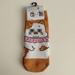 ねこに転生したおじさん 靴下 23-25cm てぷちゃん