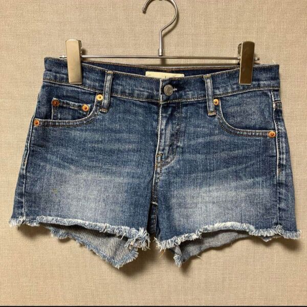 ギャップ デニムショートパンツ(23インチXS相当)カットオフ 小さめサイズ