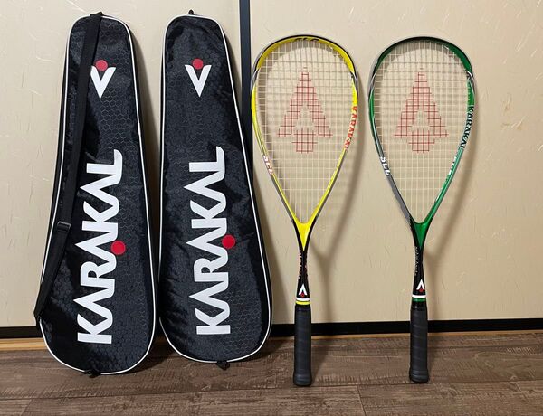 KARAKAL SLC スカッシュラケット ボール3個とグリップテープのセット