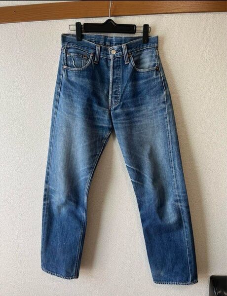 70's LEVI'S 501 デニムパンツ 66前期 刻印6 赤タブあり リペア無 実寸W29 USA製 ヴィンテージ