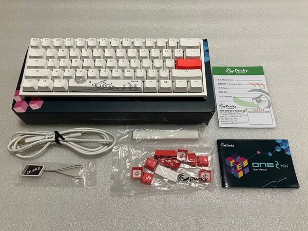Ducky one2 Mini White RGBメカニカル ゲーミングキーボード