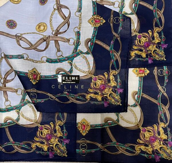 CELINE セリーヌハンカチ ハンカチーフ 大判