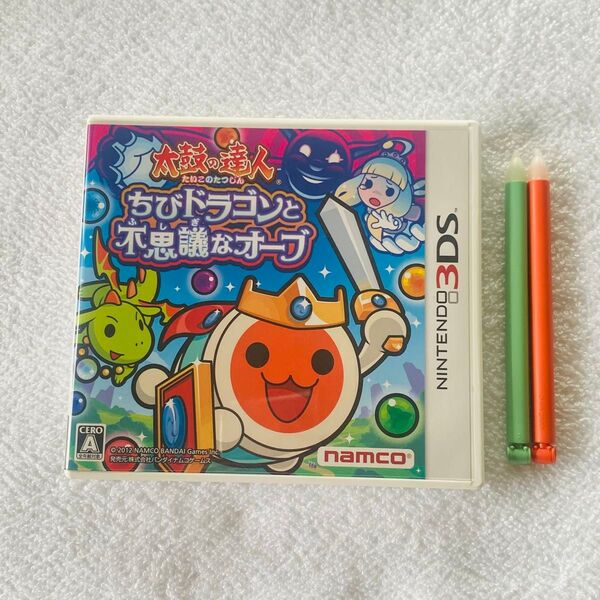 ニンテンドー3DS 太鼓の達人 ちびドラゴンと不思議なオーブ ソフト タッチペン付 任天堂 Nintendo