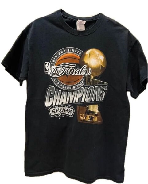 NBA サンアントニオスパーズ 2014 優勝記念 Tシャツ 黒 バスケ