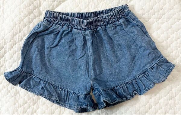 mirror bae. フリルデニムショートパンツ 95サイズ