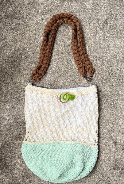 キューウィフルーツ ショルダーバック ハンドメイド