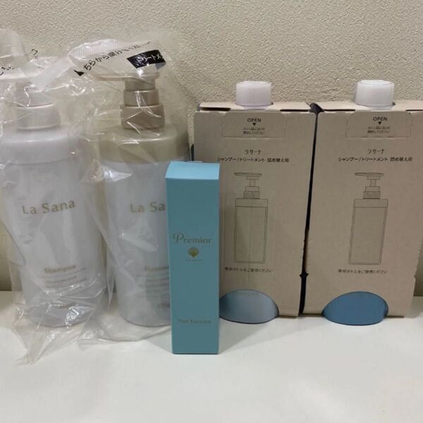 新品未開封 ラサーナ プレミオールセット シャンプートリートメントヘアエッセンスシャンプー トリートメント