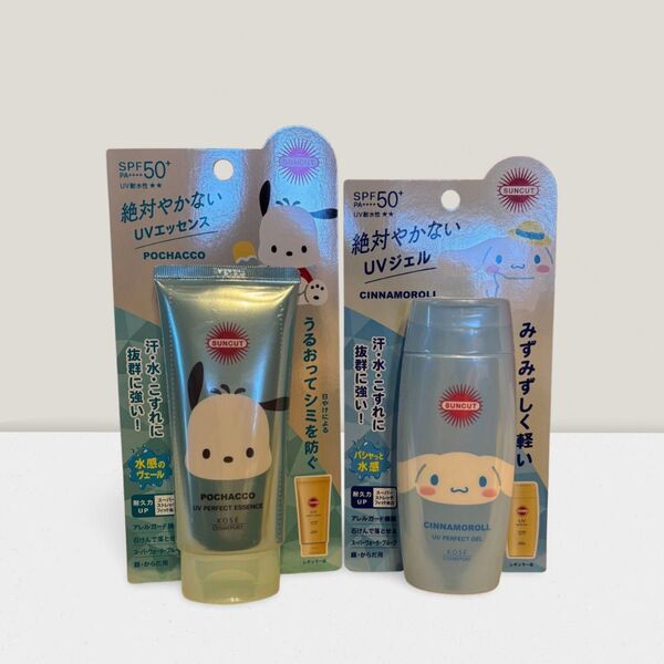 人気 サンカット サンリオ UVジェルシナモロール UVエッセンスポチャッコ SPF50 PA++++
