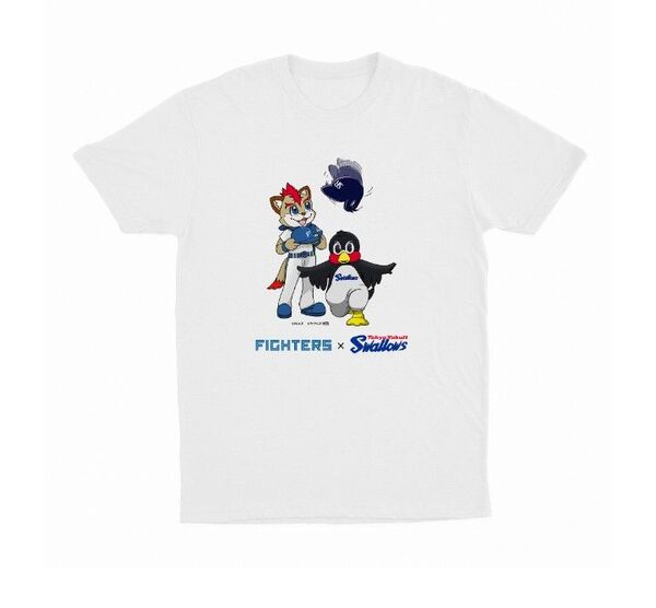 つば九郎 フレップ 非売品 Tシャツ エスコン 日本ハム ファイターズ ヤクルト スワローズ
