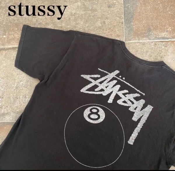 ステューシー8エイトボールバックプリント霜降りTシャツ入手困難 stussy