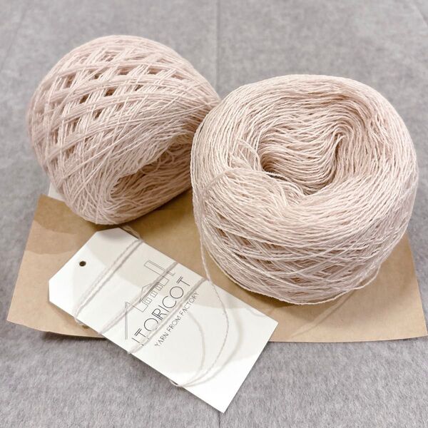 ITORICOT◆毛糸 カシミヤ100% 2/26 ベビーピンク 20g×2玉 おすそ分け小巻 イトリコ 工業糸 編み物