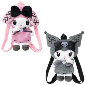 マイメロディクロミ 真夜中のメロクロぬいぐるみリュック4