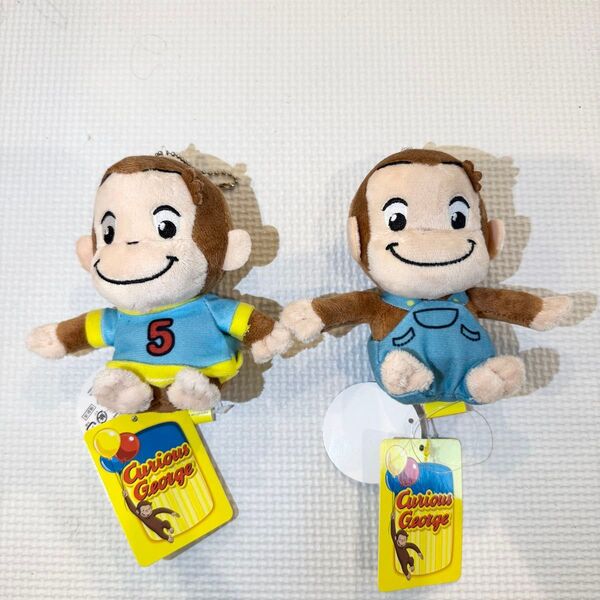 おさるのジョージぬいぐるみマスコットセット Curious George Toy Styleマスコット4 2種セット