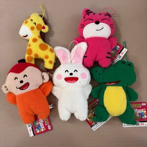 たべっ子どうぶつ THE MOVIEふわもこワッペンぬいぐるみ 全5種セット