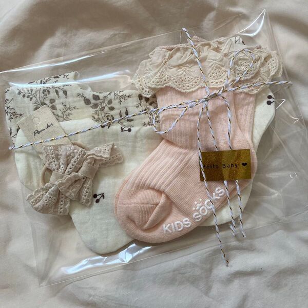 出産祝い 女の子 ベビー プチギフト ラッピング ハンドメイド