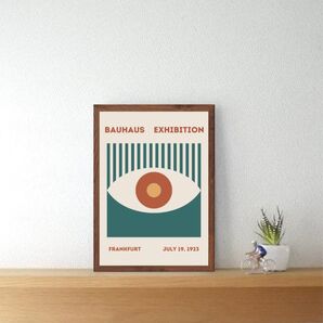 59.Bauhaus バウハウス 抽象的な目 アートポスター ミッドセンチュリー