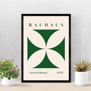 32.BAUHAUS バウハウス アートポスター クローバー 反転