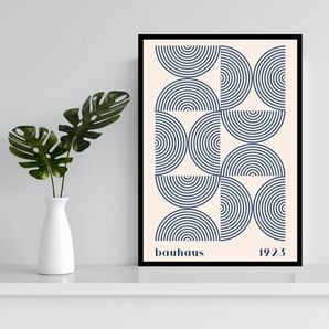 44.Bauhaus バウハウス アートポスター 幾何学模様